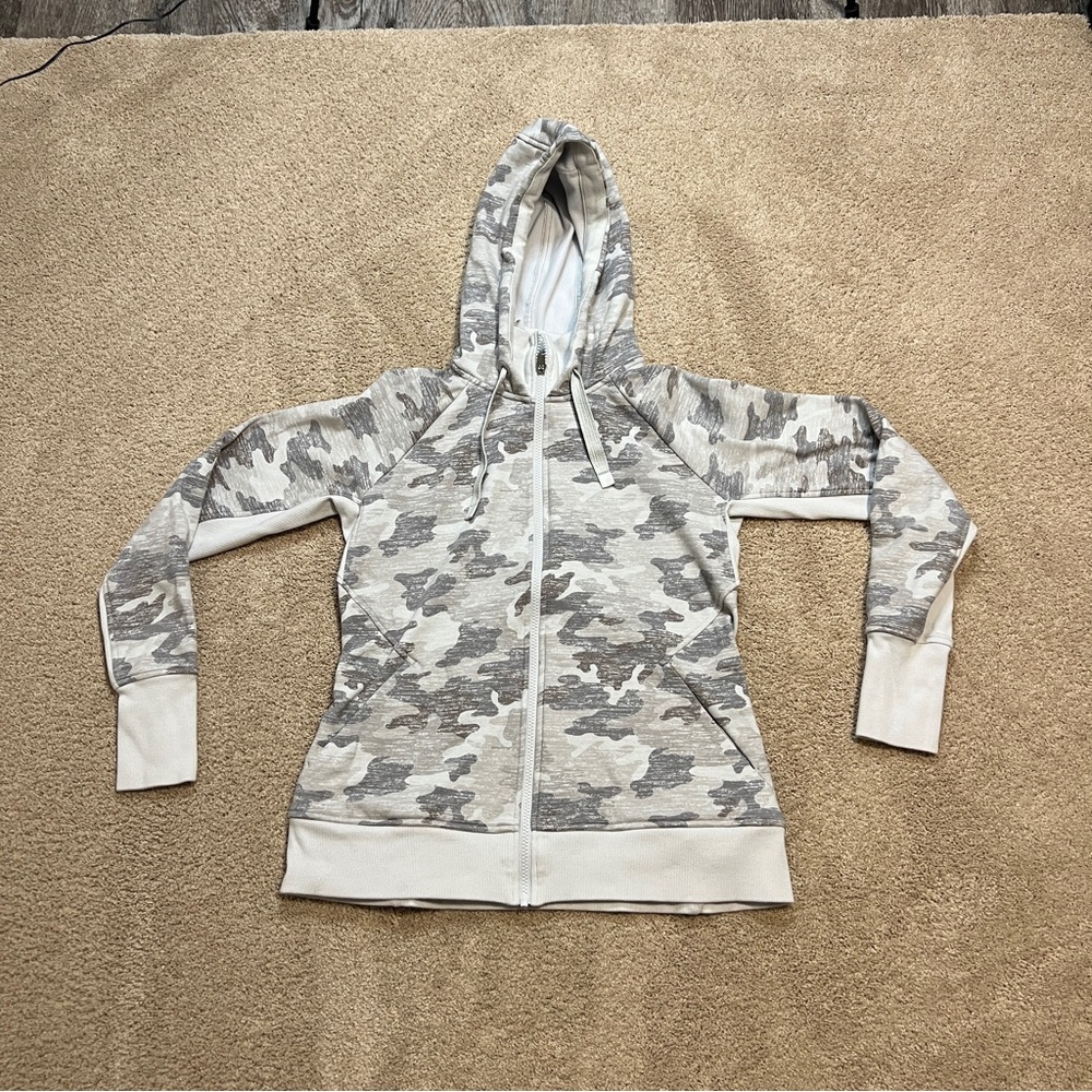 Women’s Athleta Triumph Printed Hoodie Jacket Size Medium